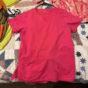 Mandala Pink Scrub set straight legs